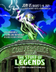 CONvergence: The Stuff of Legends promotional art featuring Connie dressed as Zeusues